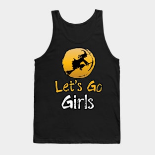 Funny Witch Broomstick Girls Women Gift Tank Top